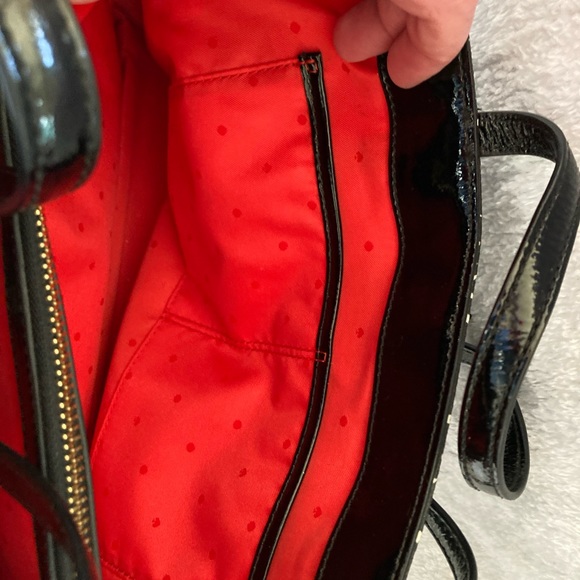 Kate Spade Purse and Matching Wallet Black/White Plaid - Picture 7 of 12